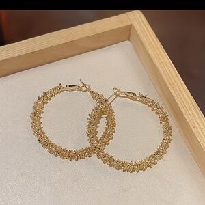 Stainless steel Gold Hoop Earrings